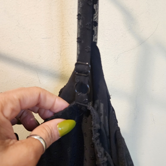 Torrid Black Ruffle Detail Women's Plus Size Tank Top 2 - Picture 4 of 11